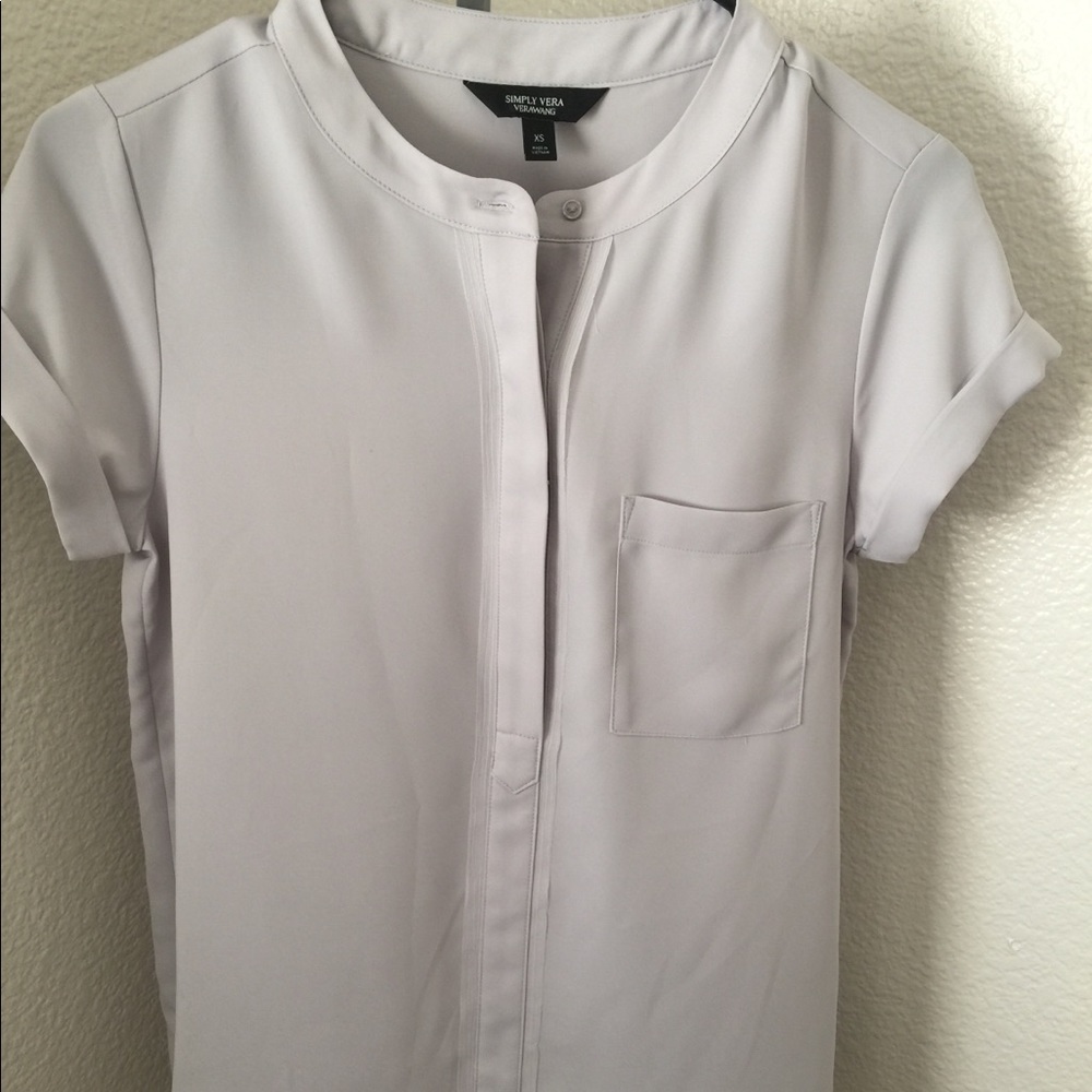 Simply Vera Verawang gray blouse XS